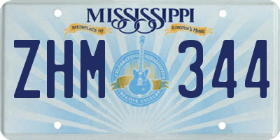 MS license plate ZHM344