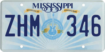MS license plate ZHM346