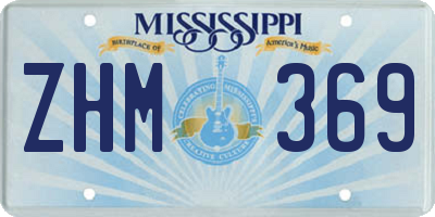MS license plate ZHM369