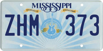 MS license plate ZHM373