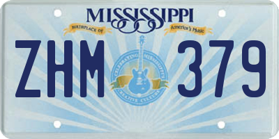 MS license plate ZHM379