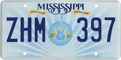 MS license plate ZHM397
