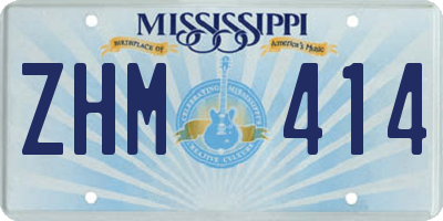 MS license plate ZHM414