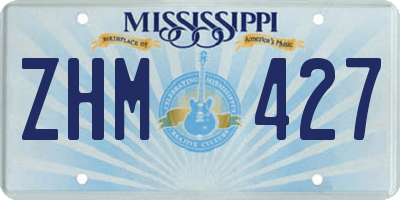MS license plate ZHM427
