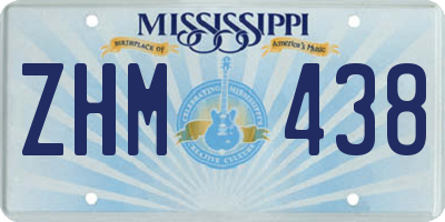 MS license plate ZHM438