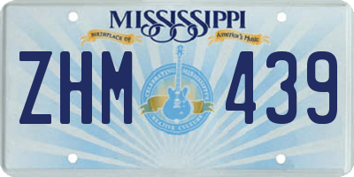 MS license plate ZHM439
