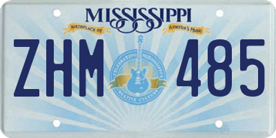 MS license plate ZHM485