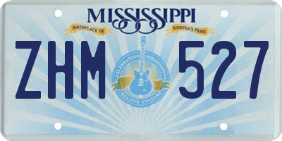 MS license plate ZHM527