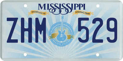 MS license plate ZHM529