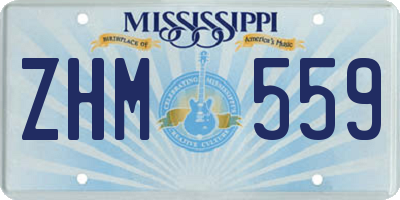 MS license plate ZHM559