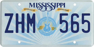 MS license plate ZHM565