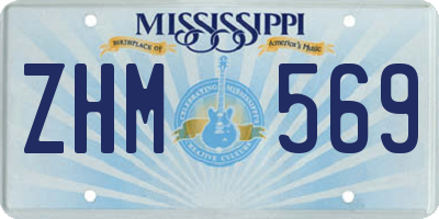 MS license plate ZHM569