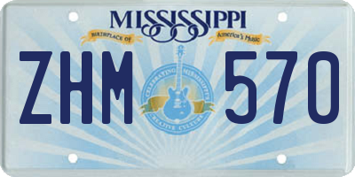 MS license plate ZHM570