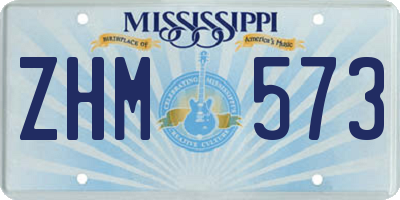MS license plate ZHM573