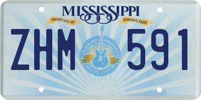 MS license plate ZHM591