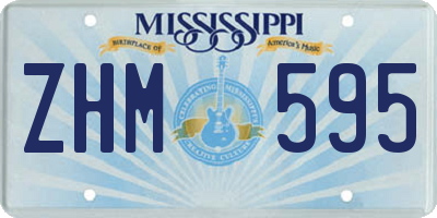 MS license plate ZHM595