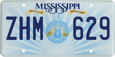 MS license plate ZHM629
