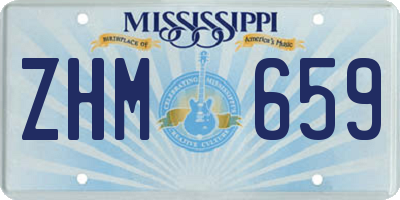 MS license plate ZHM659