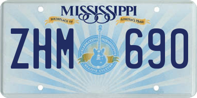 MS license plate ZHM690
