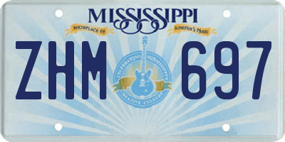 MS license plate ZHM697