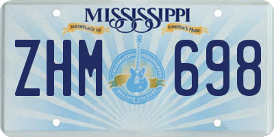 MS license plate ZHM698