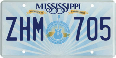MS license plate ZHM705