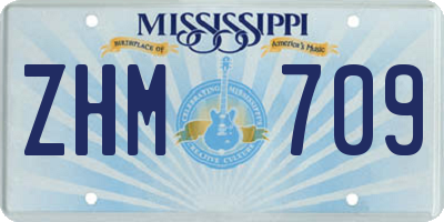 MS license plate ZHM709