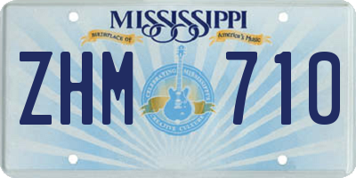 MS license plate ZHM710