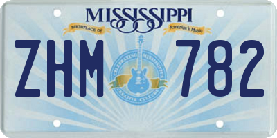 MS license plate ZHM782