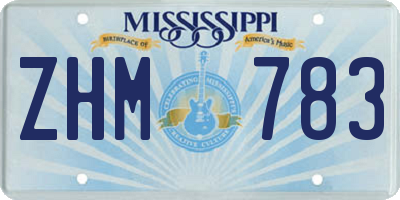 MS license plate ZHM783