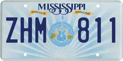 MS license plate ZHM811