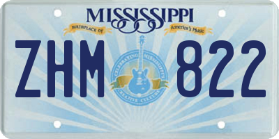 MS license plate ZHM822