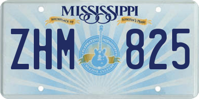 MS license plate ZHM825
