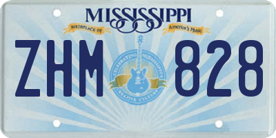 MS license plate ZHM828
