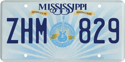 MS license plate ZHM829