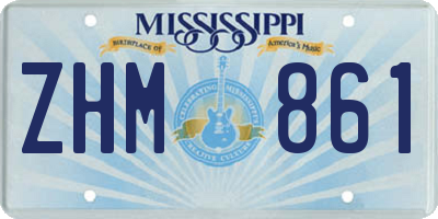 MS license plate ZHM861