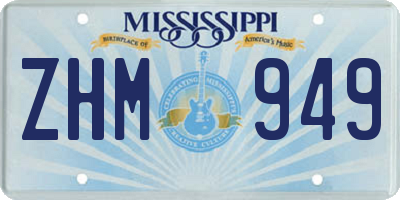 MS license plate ZHM949