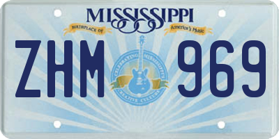 MS license plate ZHM969