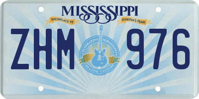 MS license plate ZHM976