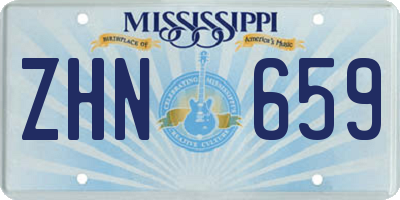 MS license plate ZHN659