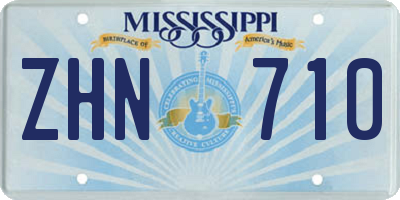 MS license plate ZHN710