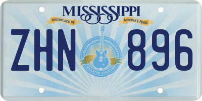 MS license plate ZHN896