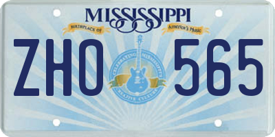 MS license plate ZHO565