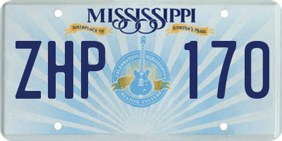 MS license plate ZHP170