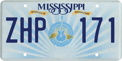 MS license plate ZHP171