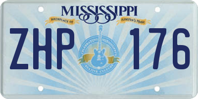 MS license plate ZHP176