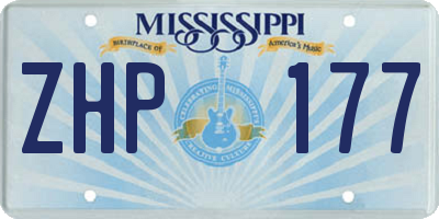 MS license plate ZHP177