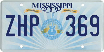 MS license plate ZHP369