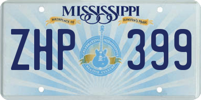 MS license plate ZHP399