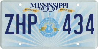 MS license plate ZHP434